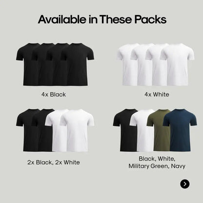 Lot de 4 T-shirts Fit Homme