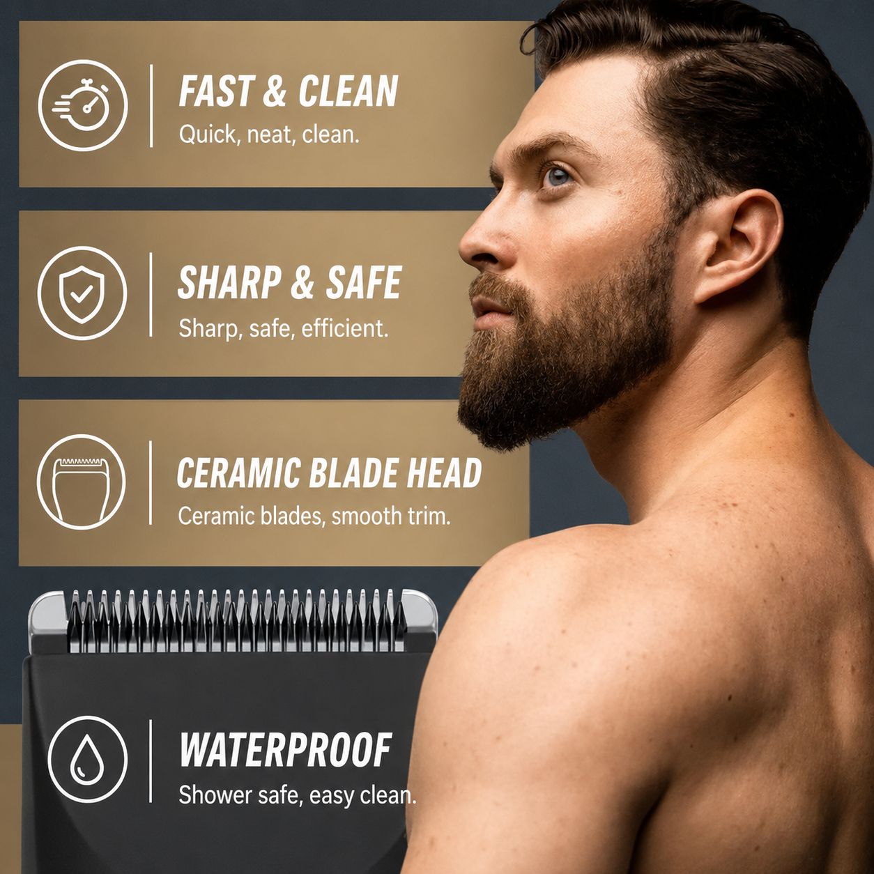 Anti-Nick Body Hair Trimmer