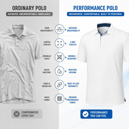 3-Pack Men's Polo Shirts