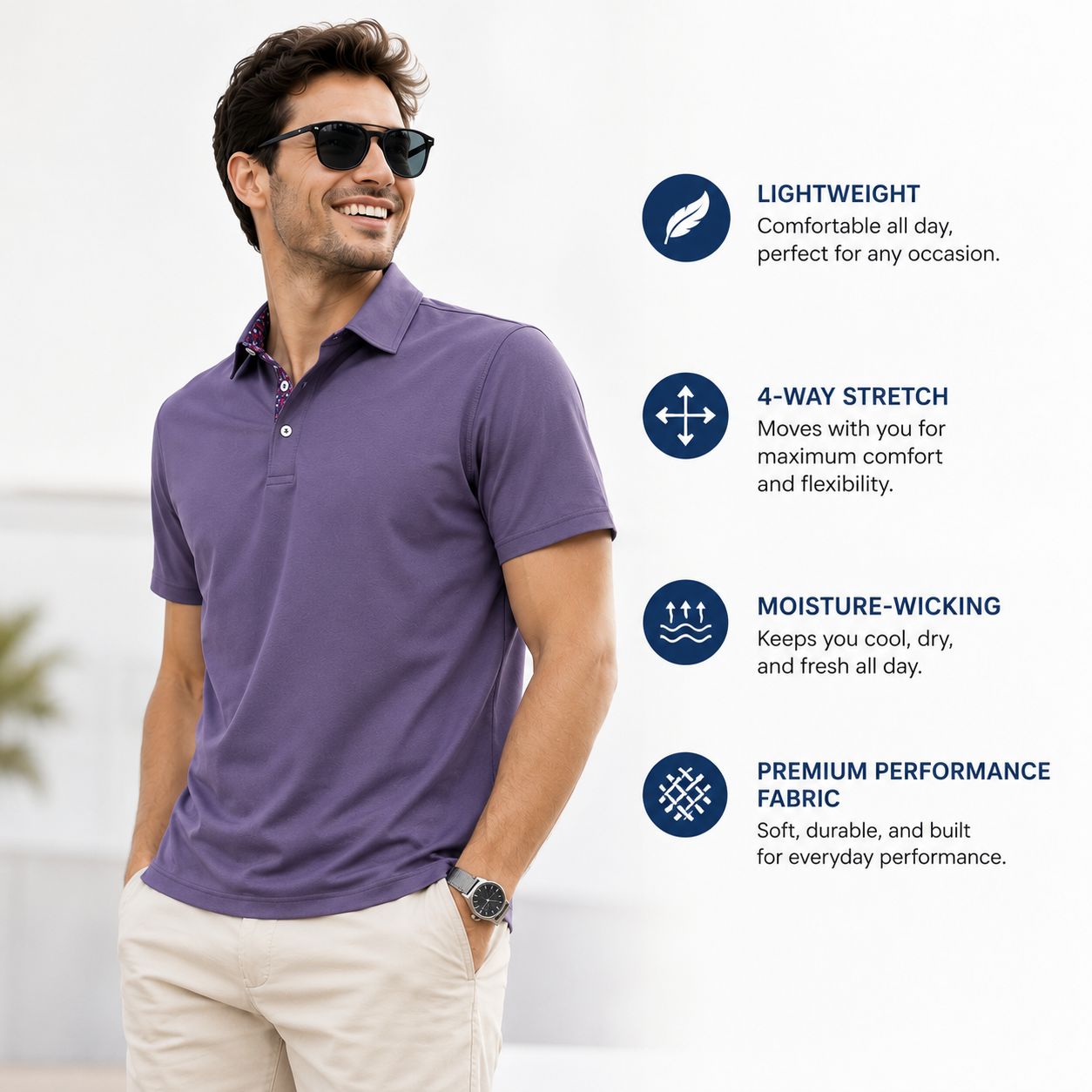 3-Pack Men's Polo Shirts